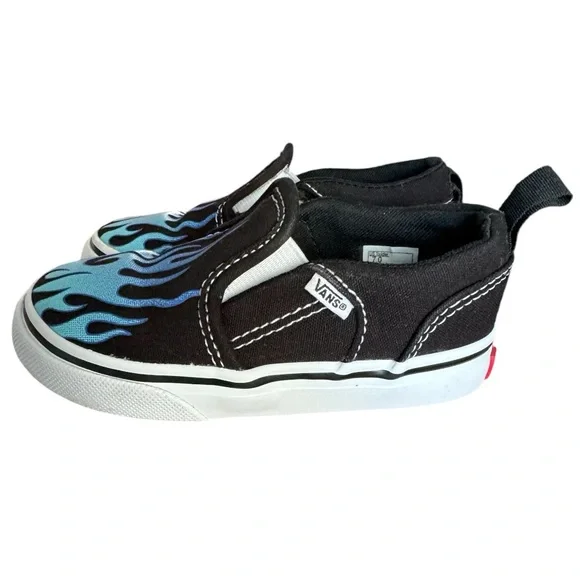 VANS SLIP-ON SKATE SHOES SZ 7 LIKE NEW - Picture 7 of 9